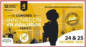 Les ateliers de la plume au congrès de l'innovation en éducation à Paris octobre 2020