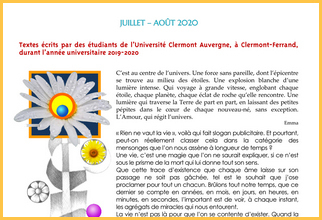 Traces juillet – aout 2020